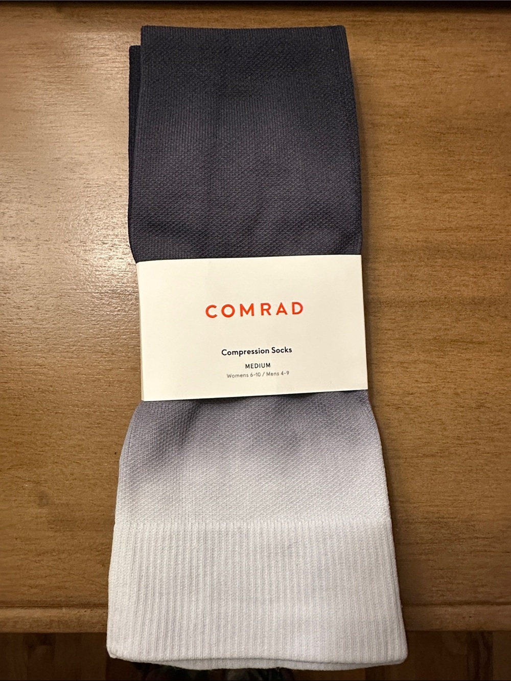 Comrad Compression Socks 15-20 mmHg knee high, medium, women size 6-10, NWT